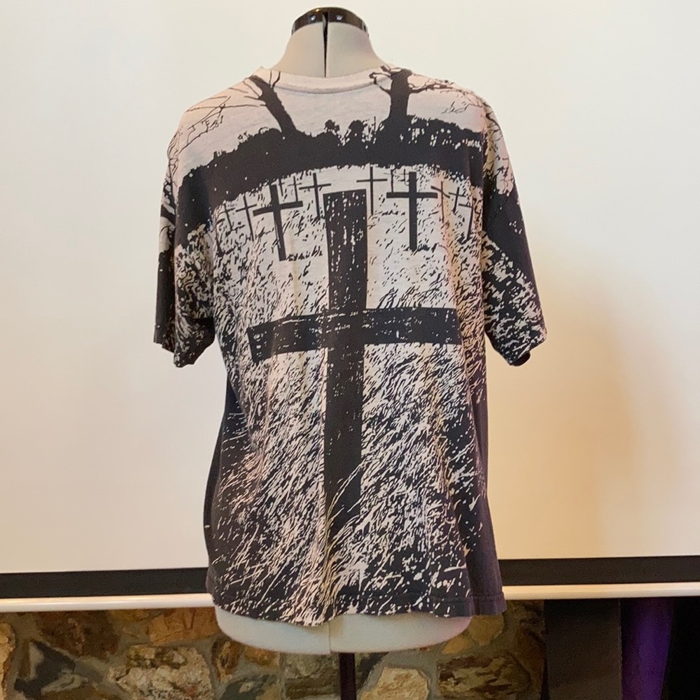 Men’s cotton short sleeve t-shirt with crosses